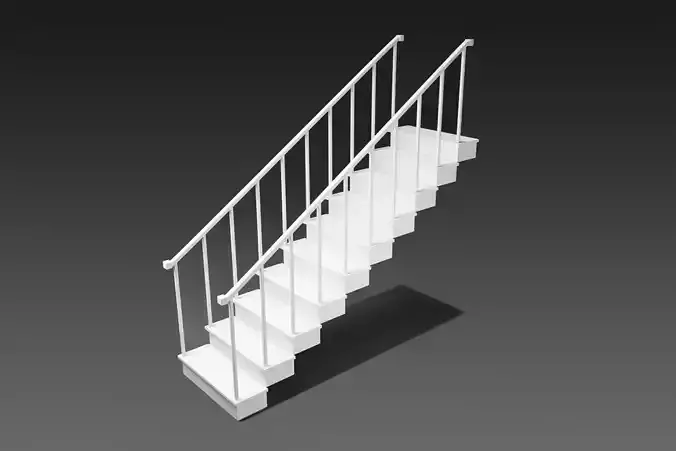 Simple stairs with railings