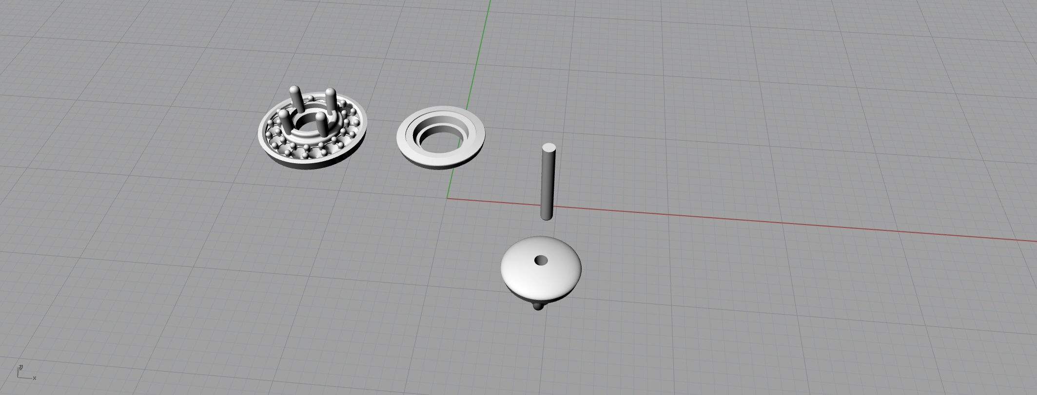 Earrings diamond 3D print model_2