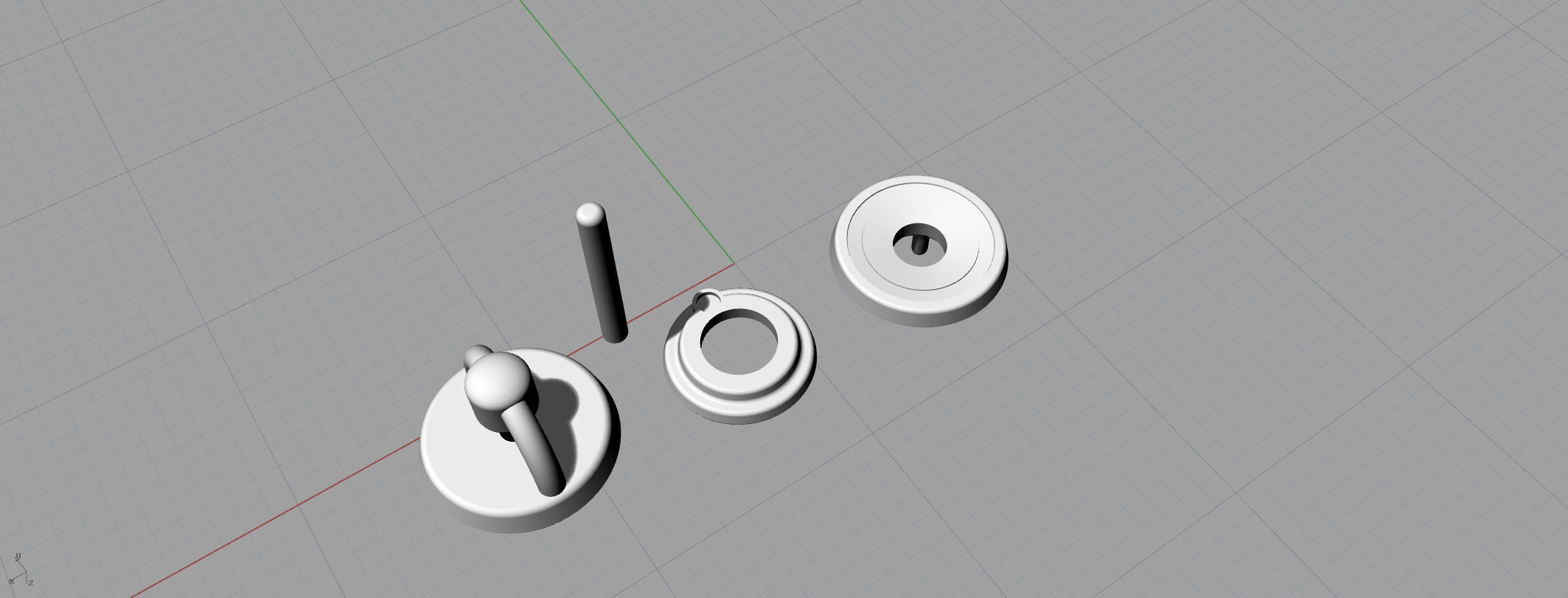 Earrings diamond 3D print model_3