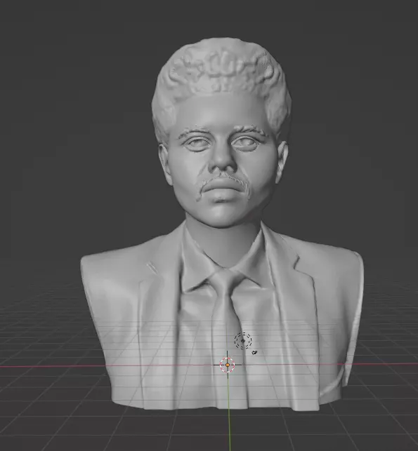 The Weeknd bust 3D print model