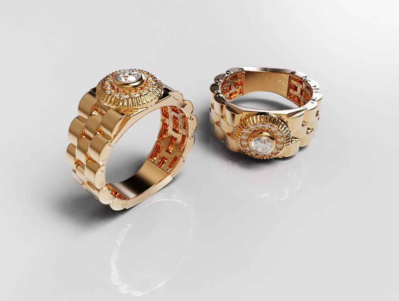 Diamond Ring 3D print model_0