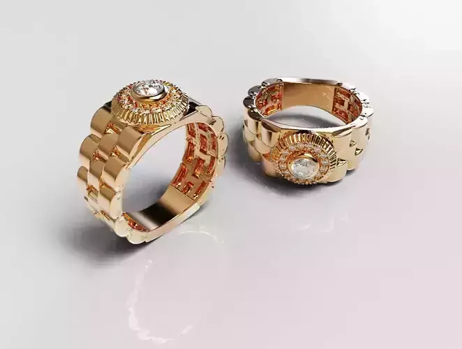 Diamond Ring 3D print model