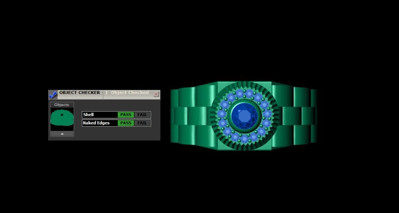 Diamond Ring 3D print model_12