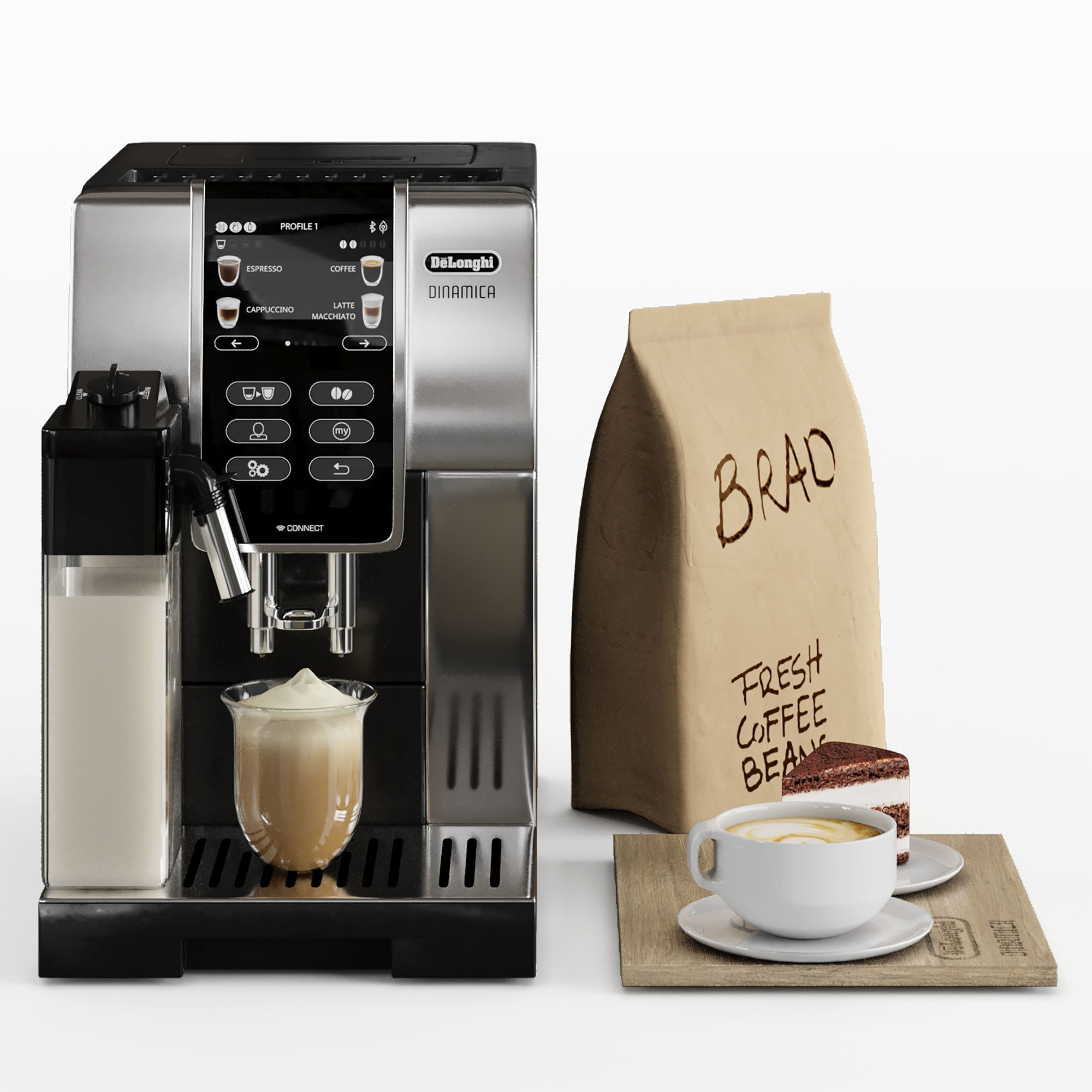 Delongi Coffee maker Dinamica 3D model_1