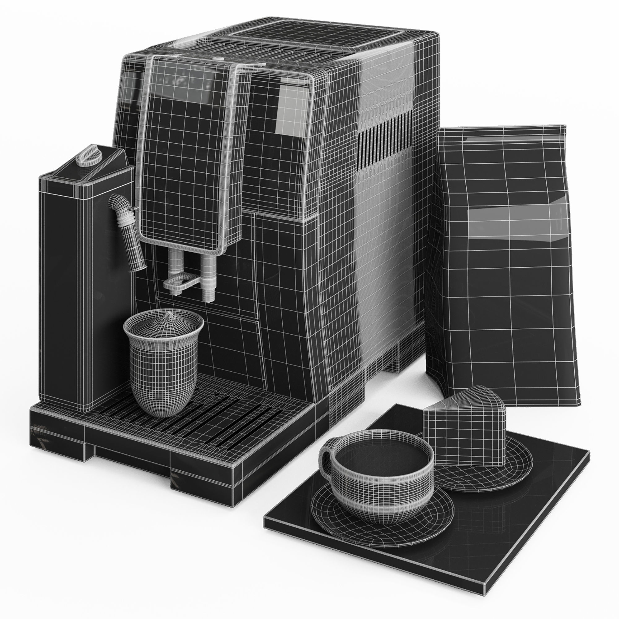 Delongi Coffee maker Dinamica 3D model_6