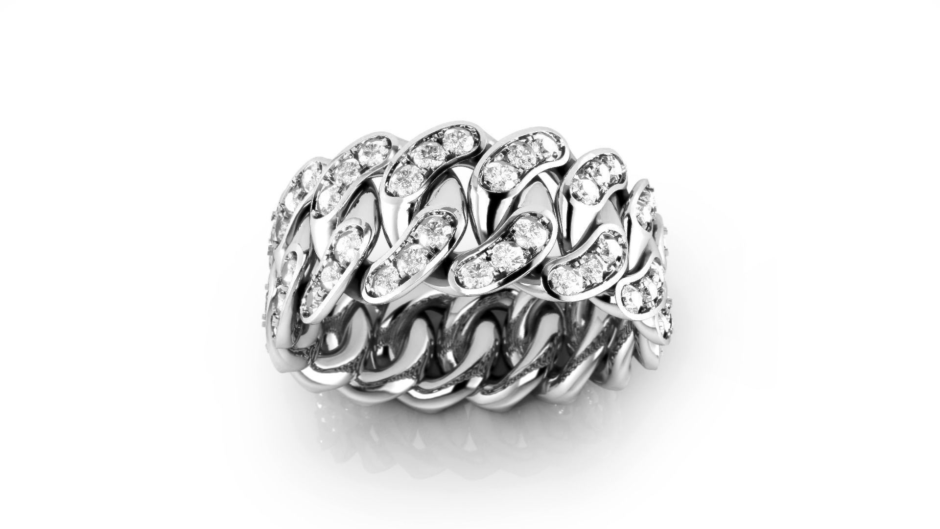 CUBAN RING S17 3D print model_3