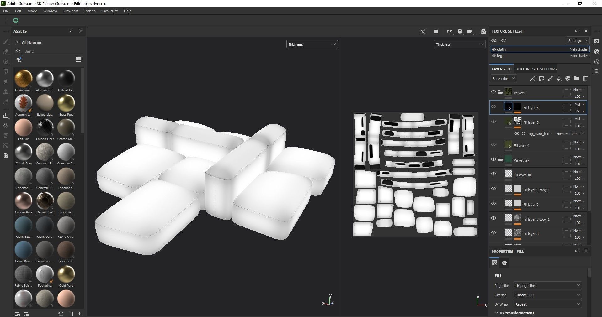 Modular and Customizable Sofa 3D model_21