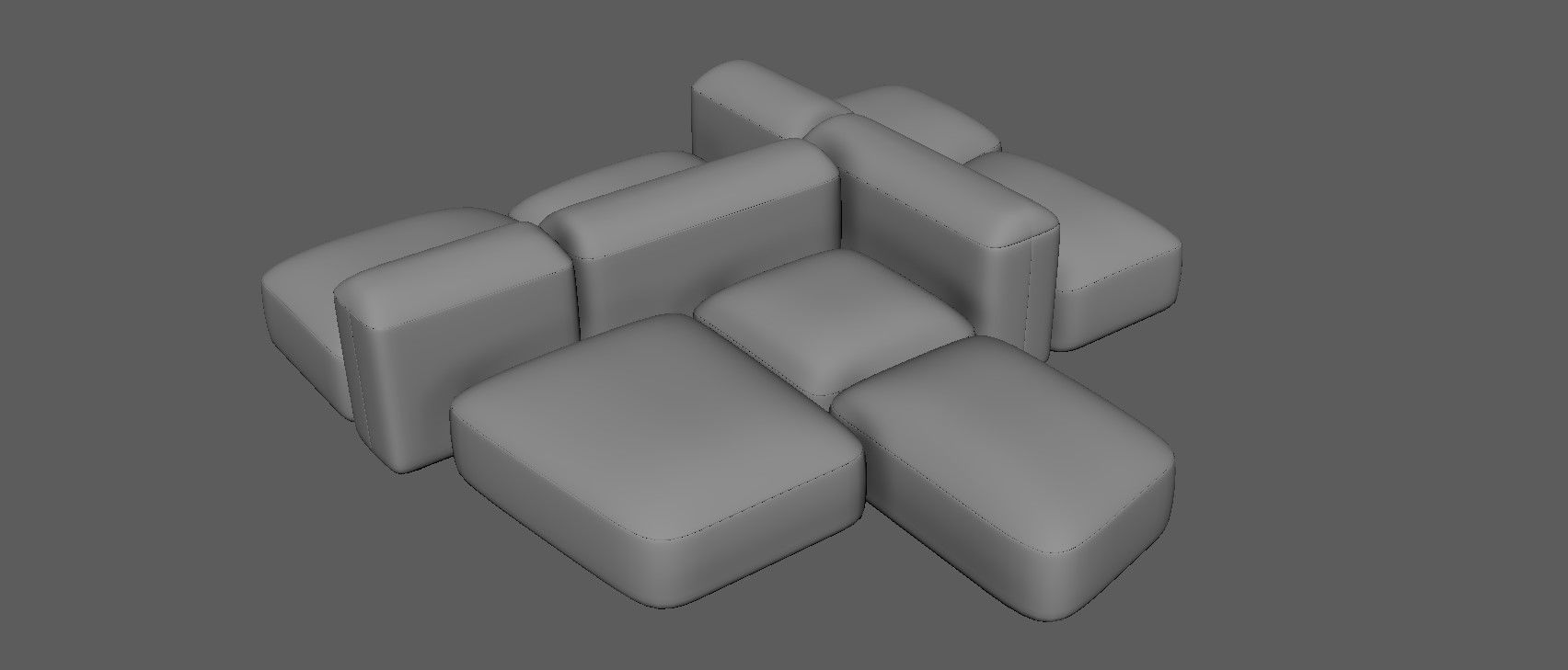 Modular and Customizable Sofa 3D model_13