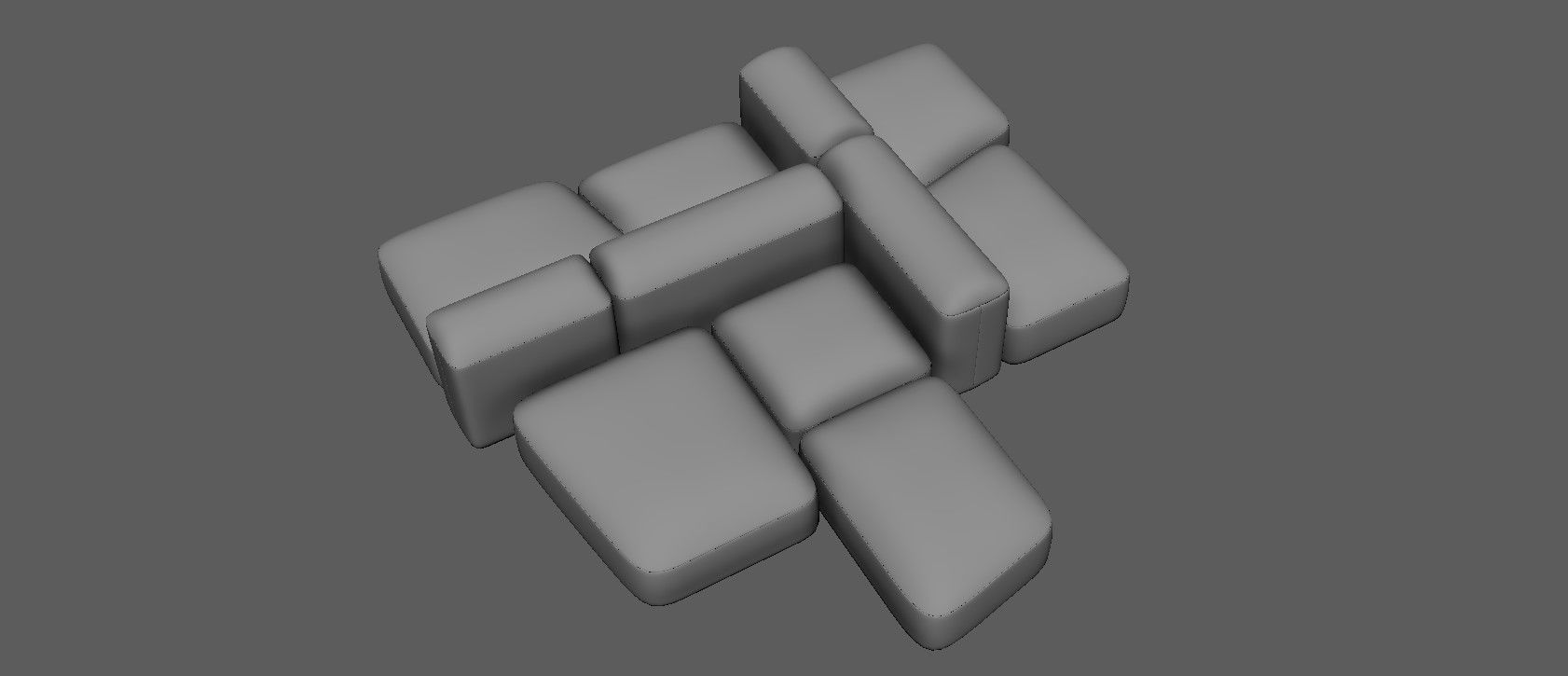 Modular and Customizable Sofa 3D model_15