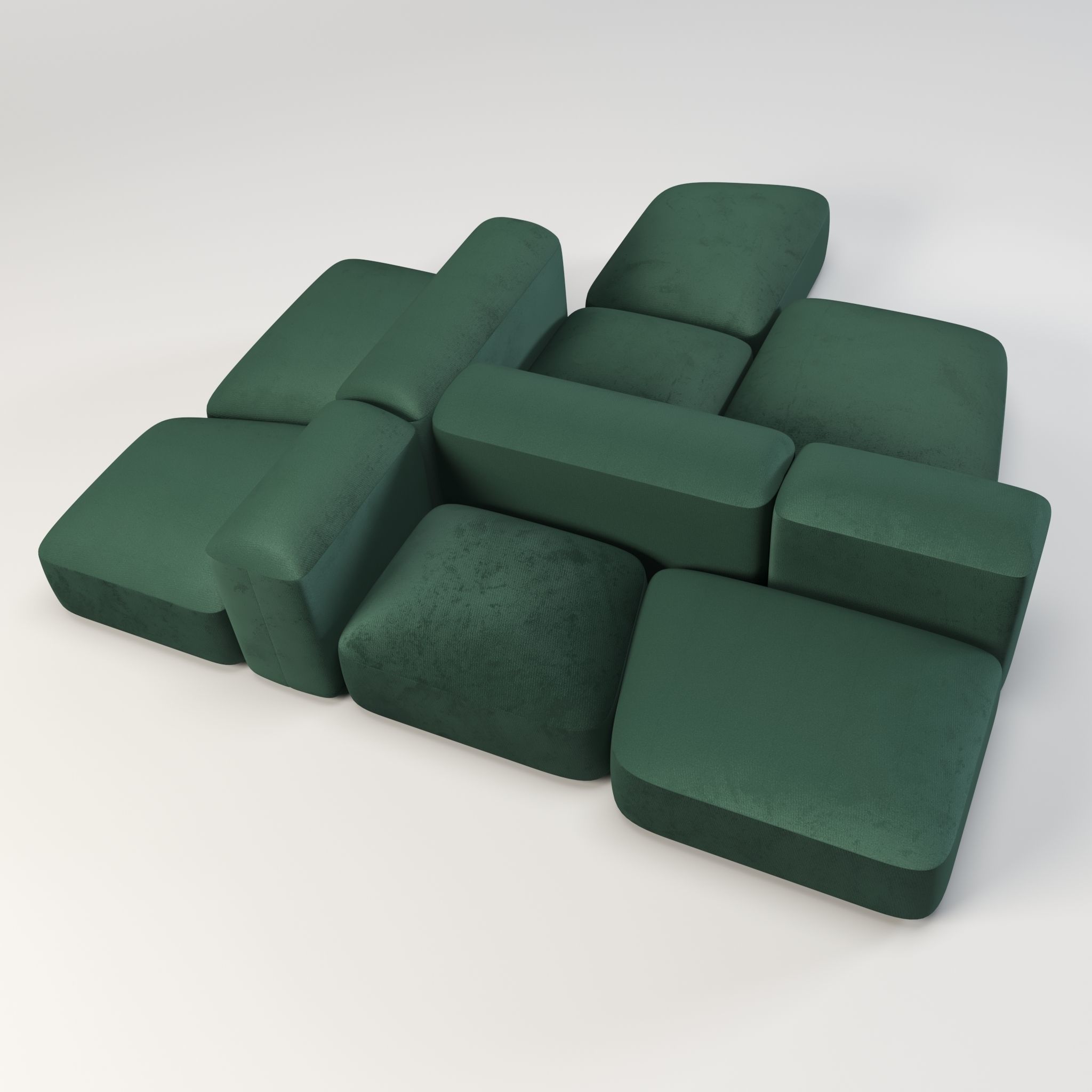 Modular and Customizable Sofa 3D model_4