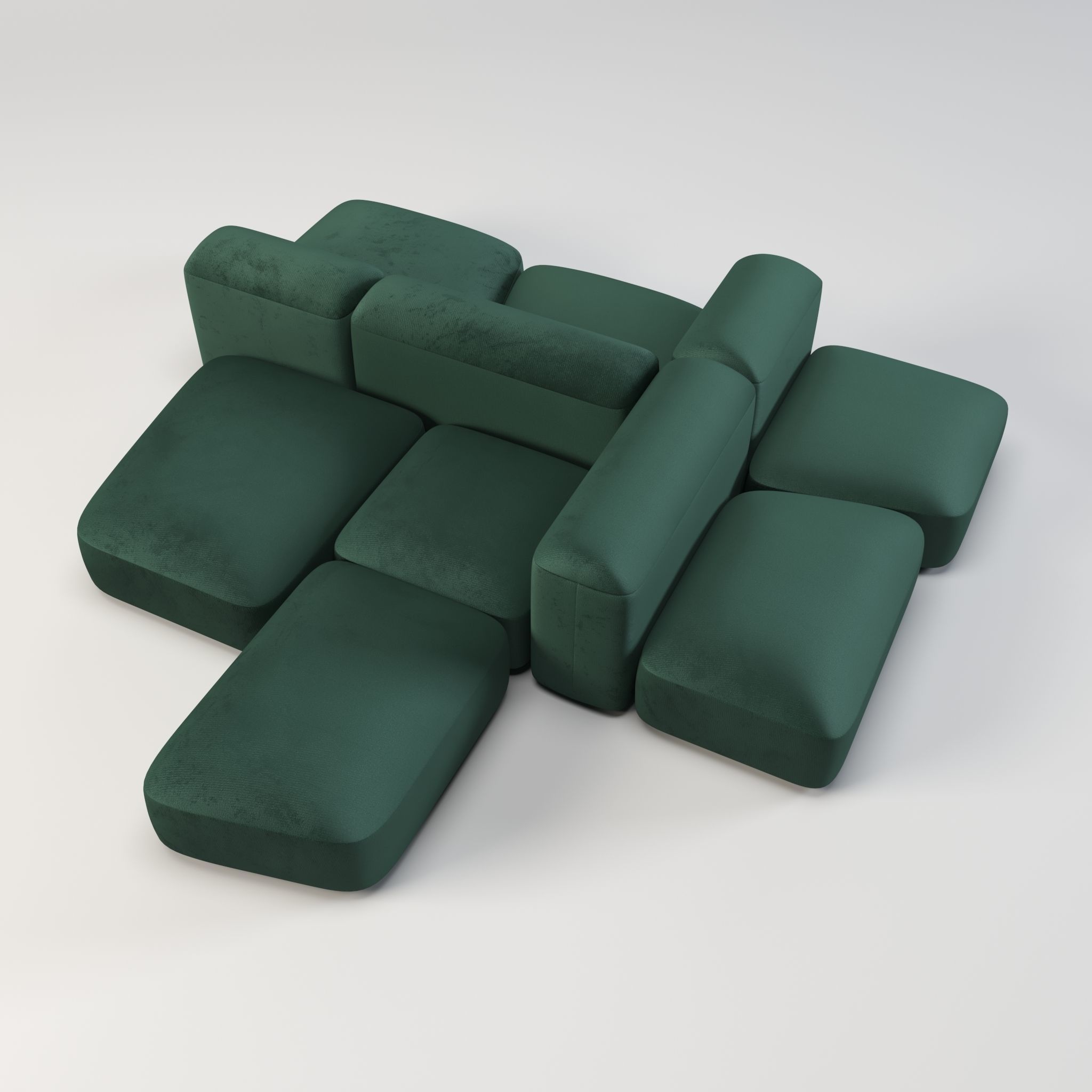 Modular and Customizable Sofa 3D model_6