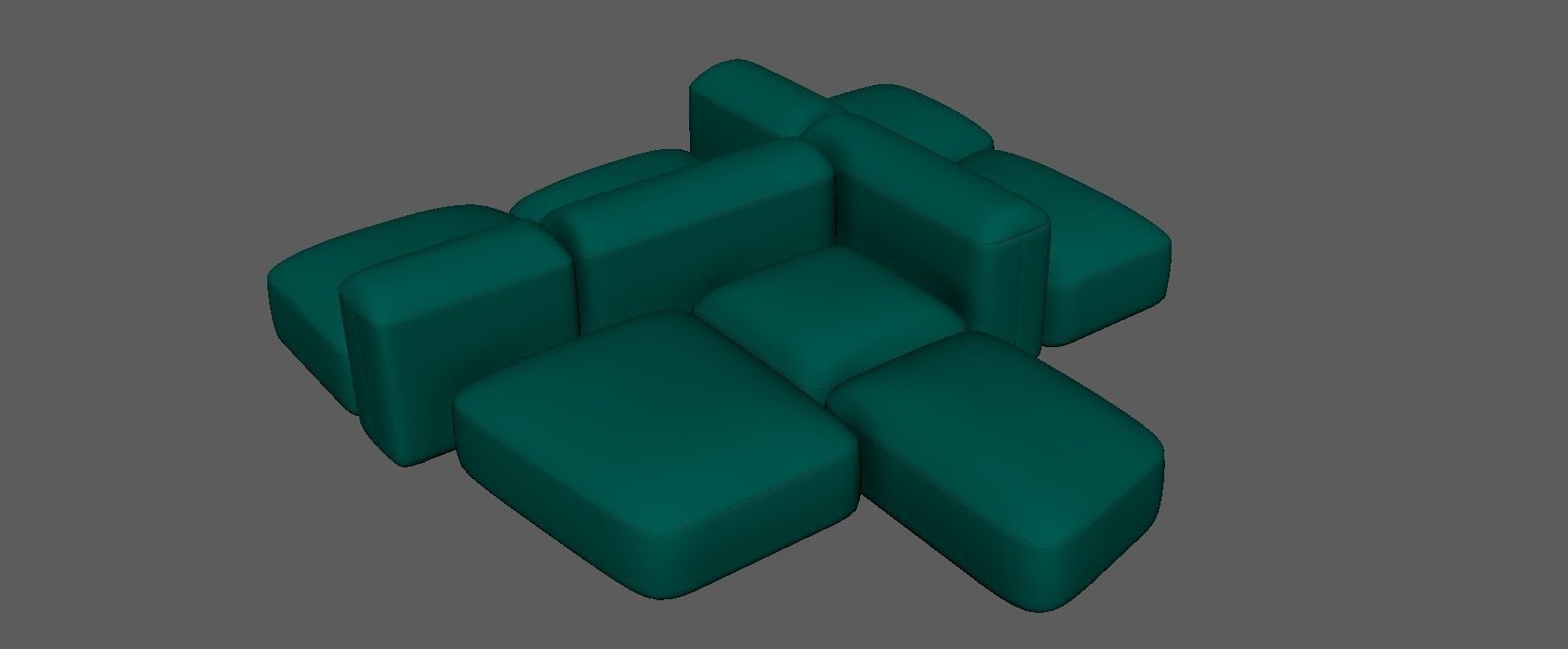 Modular and Customizable Sofa 3D model_8