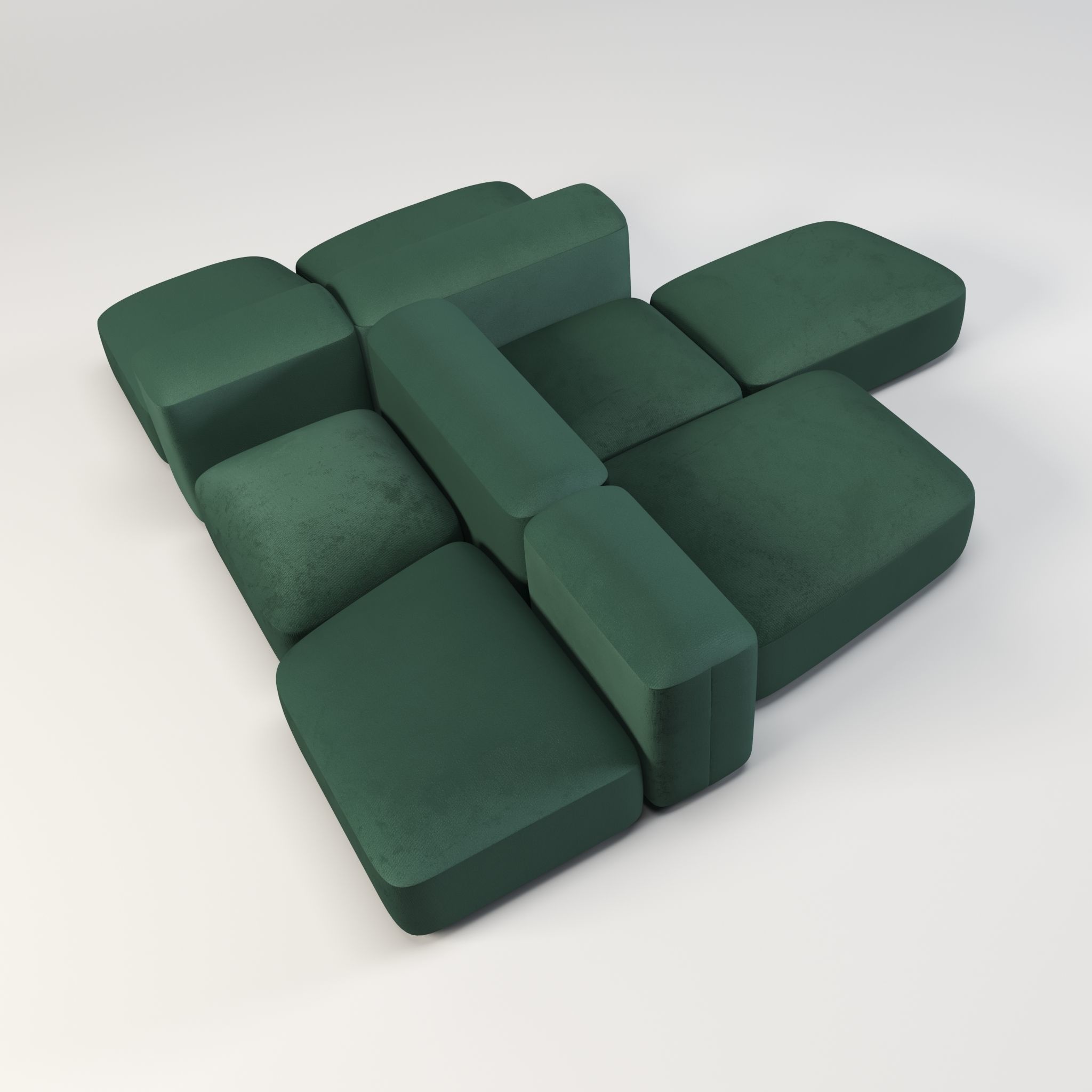 Modular and Customizable Sofa 3D model_5