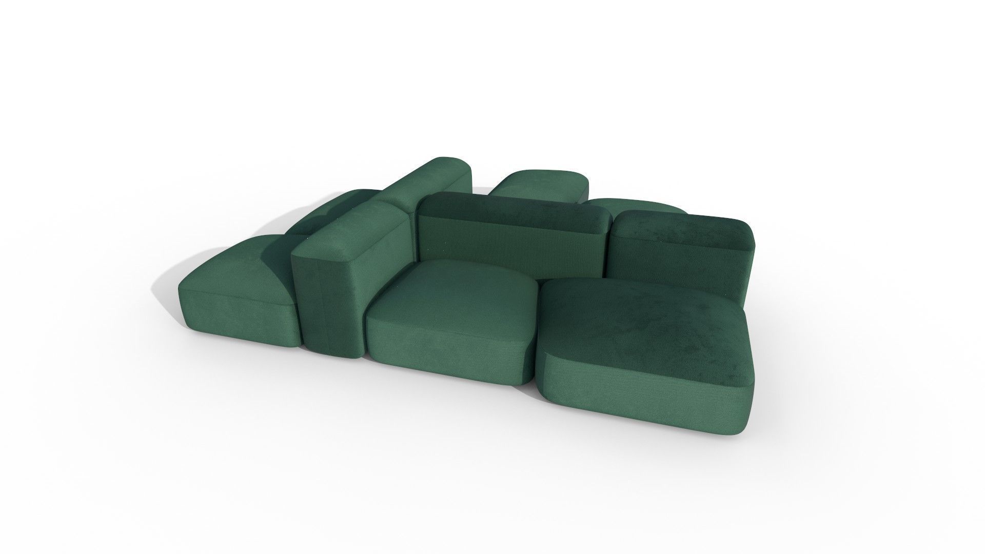 Modular and Customizable Sofa 3D model_30