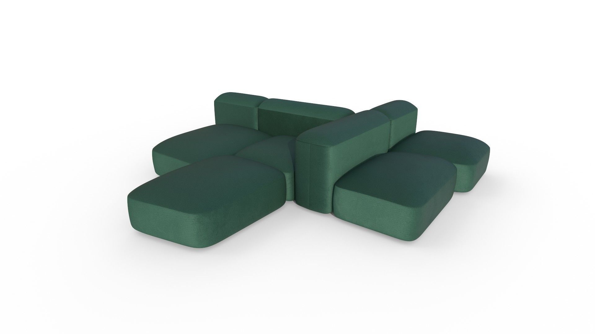 Modular and Customizable Sofa 3D model_27