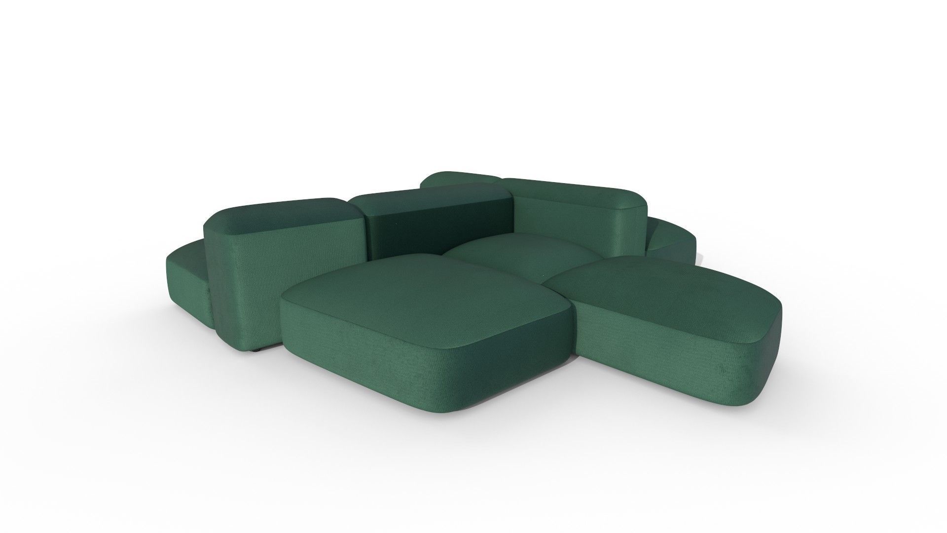 Modular and Customizable Sofa 3D model_26