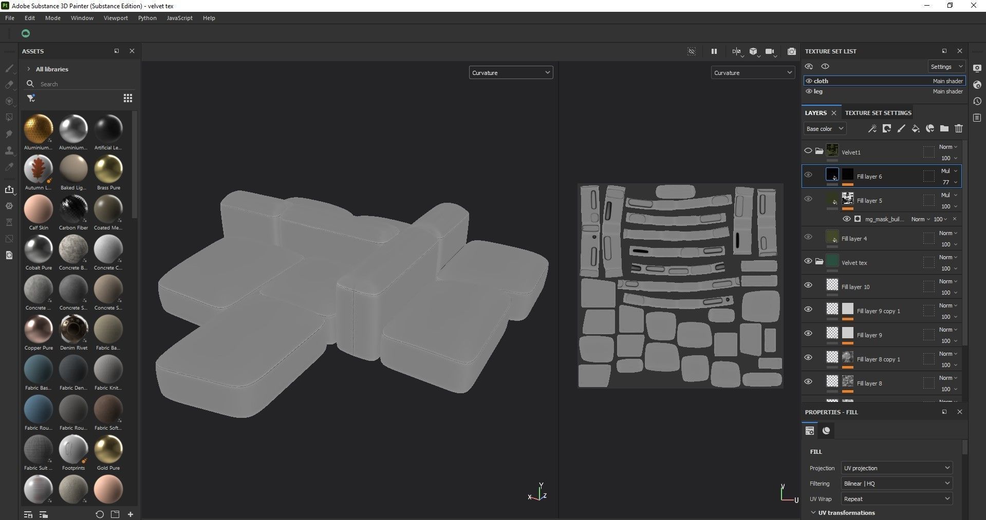 Modular and Customizable Sofa 3D model_22