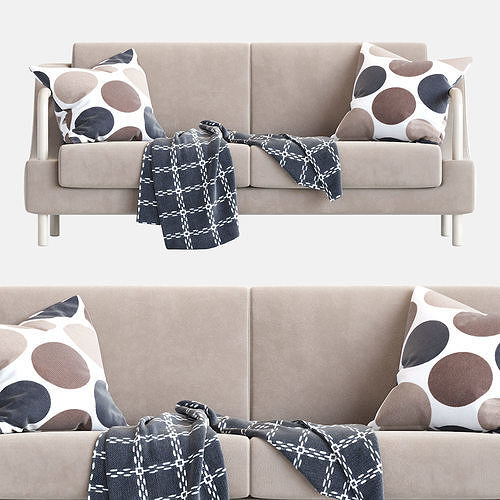 Normative Sofa in Warm Beige Edition 3D model 6