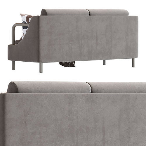 Normative Sofa in Warm Beige Edition 3D model 4