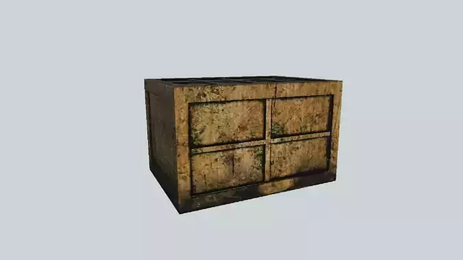 Crate wooden chest