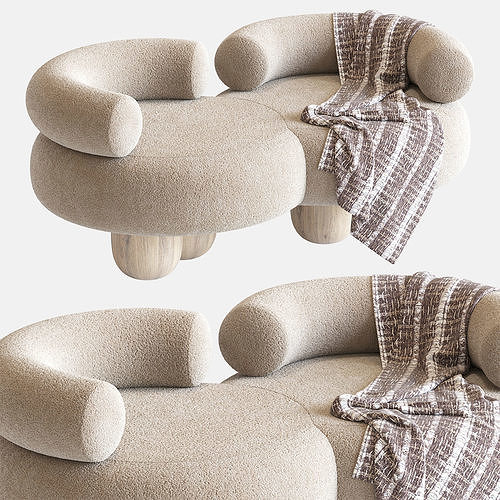 Siamese Sofa by Pietro Franceschini 3D model