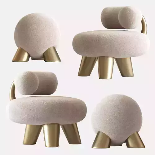 Set of 2 Cast Brass Atlas and Tomyris by Pietro Franceschini