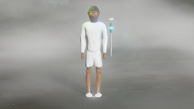 character personnage  Low-poly 3D model