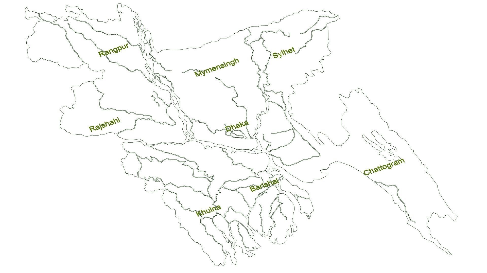 Bangladesh Map 3d Model 3D model_16