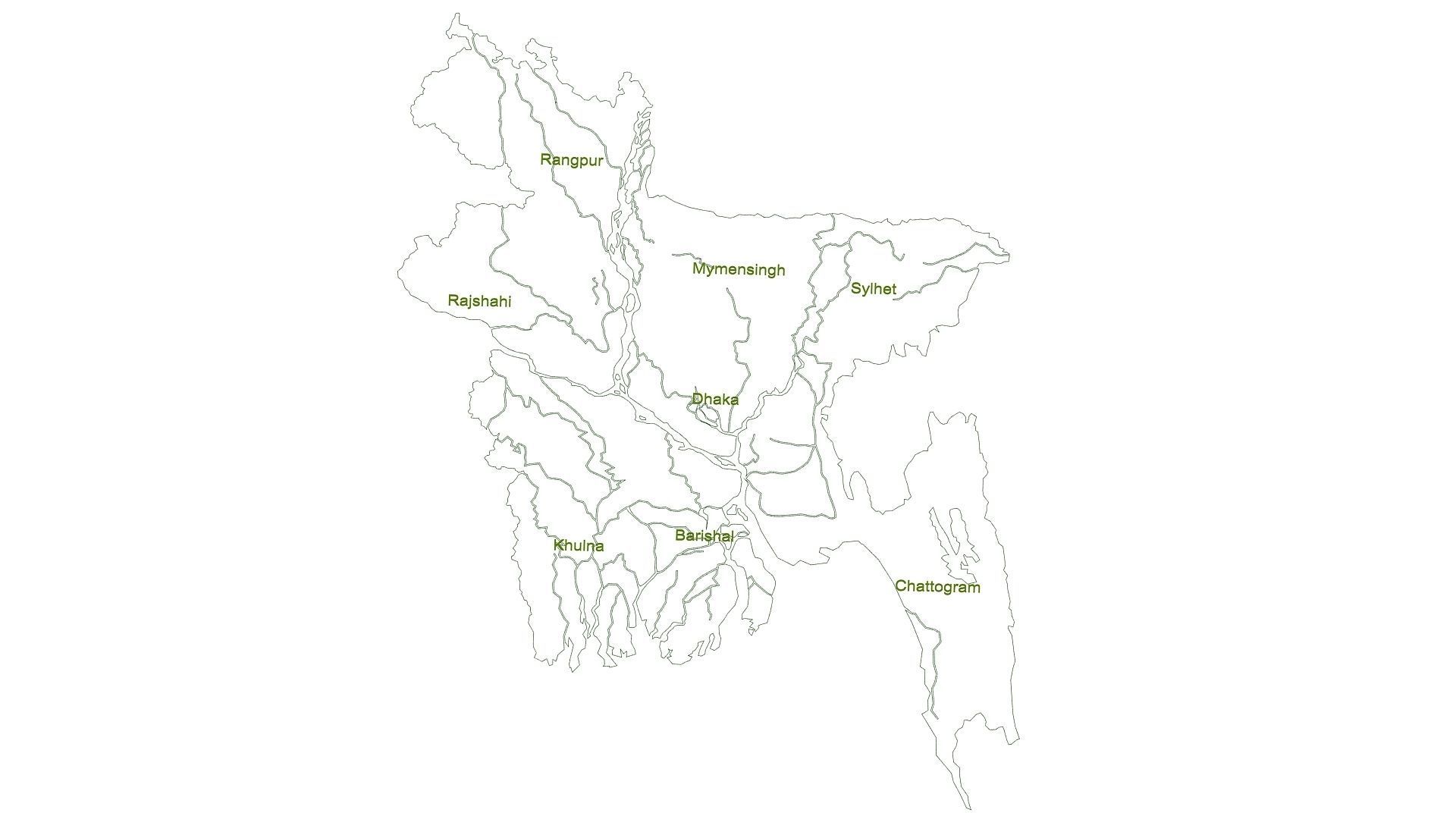 Bangladesh Map 3d Model 3D model_12