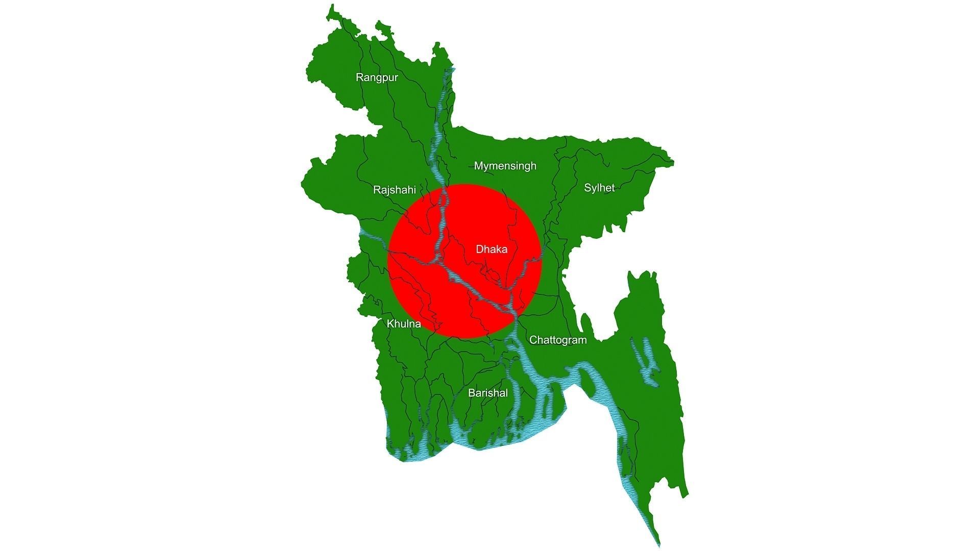 Bangladesh Map 3d Model 3D model_5
