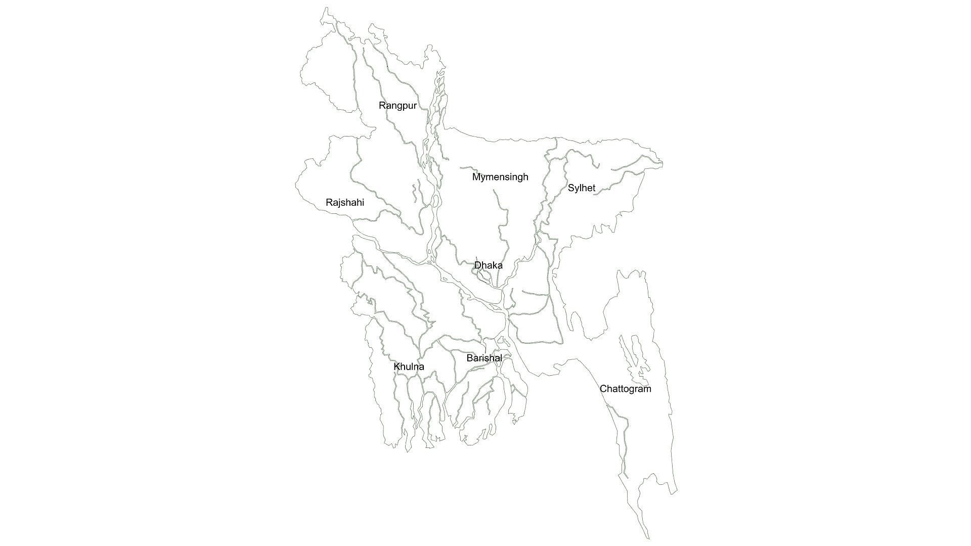 Bangladesh Map 3d Model 3D model_17