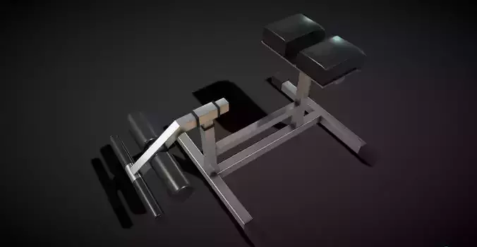 Hyperextension exercise machine