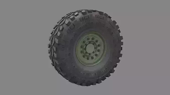 Military vehicle Tyre 3d Model