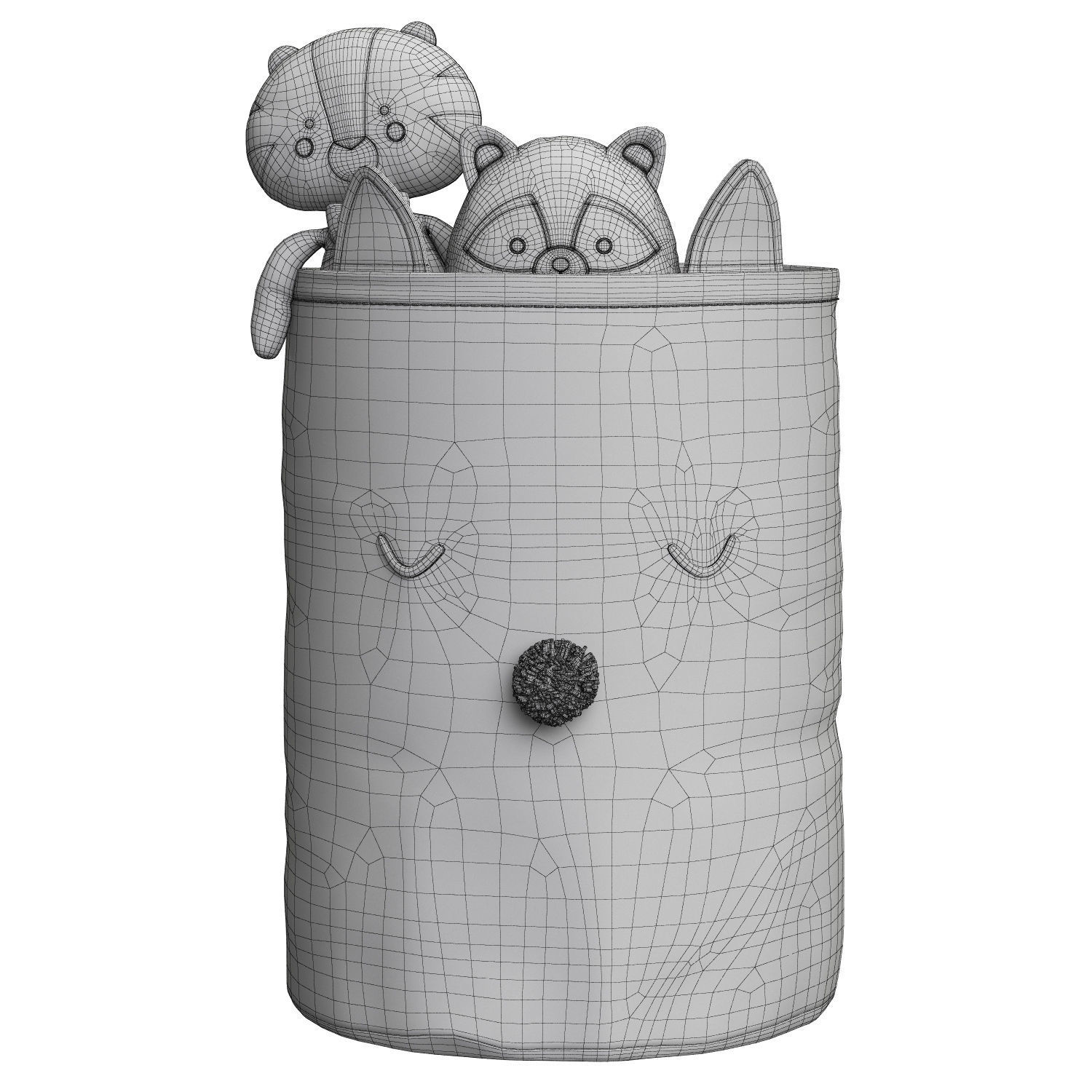 Kids Storage Baskets 01 3D model_6