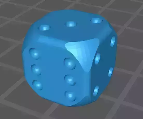 the dice with holes