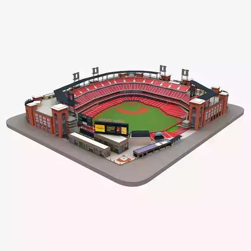 Busch Baseball Stadium 3d Model