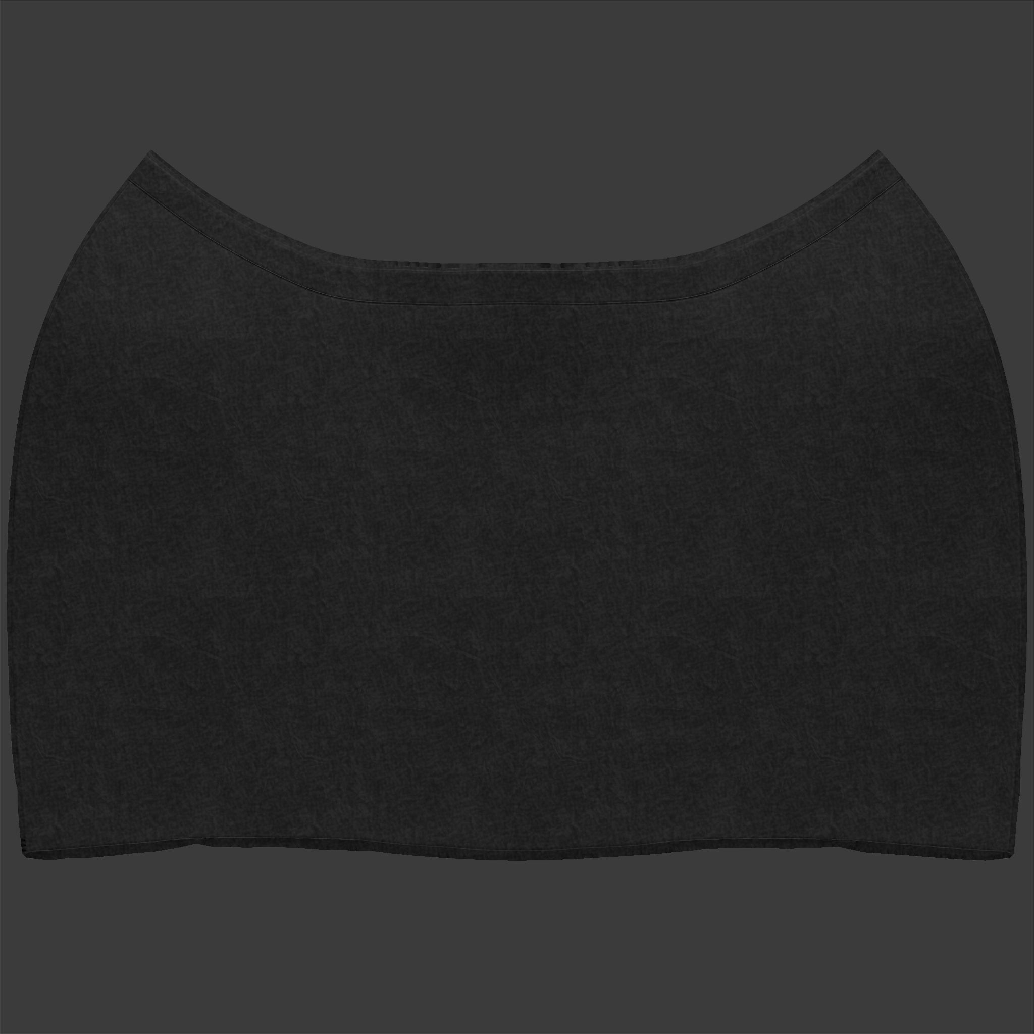 Pencil Skirt Low-poly 3D model_13