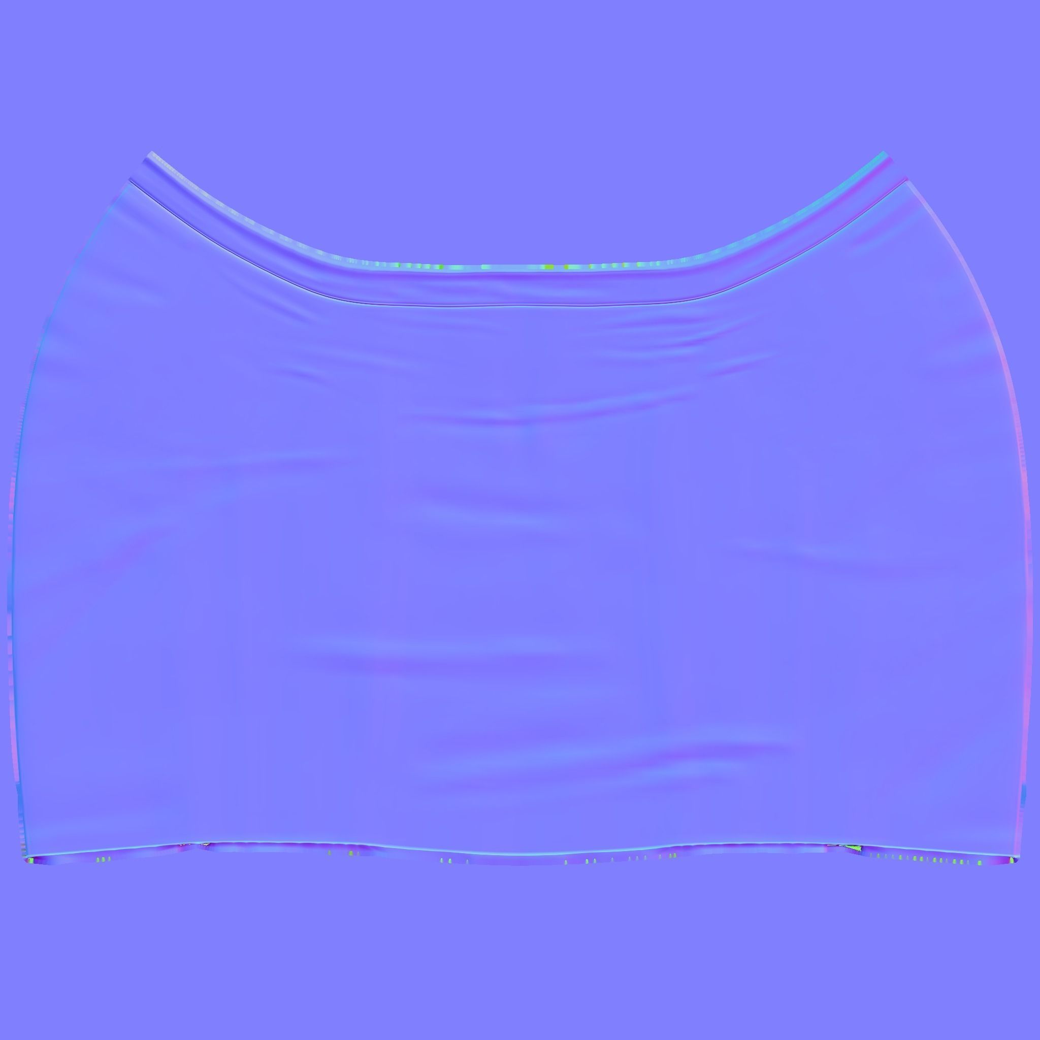 Pencil Skirt Low-poly 3D model_12