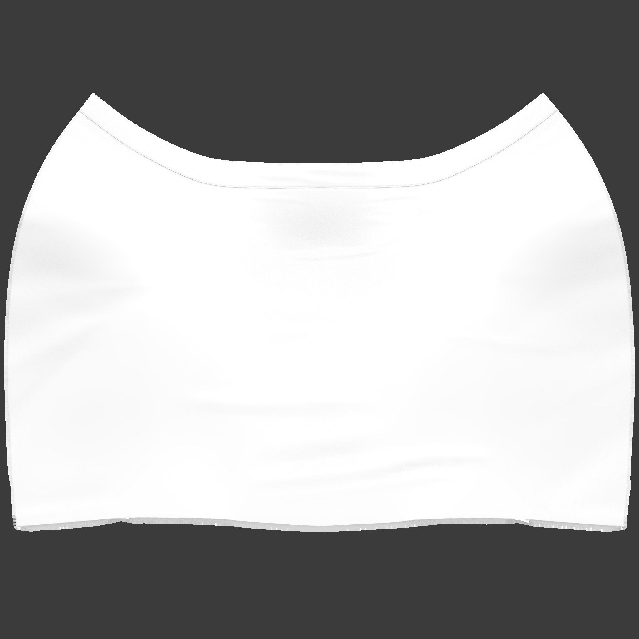 Pencil Skirt Low-poly 3D model_14