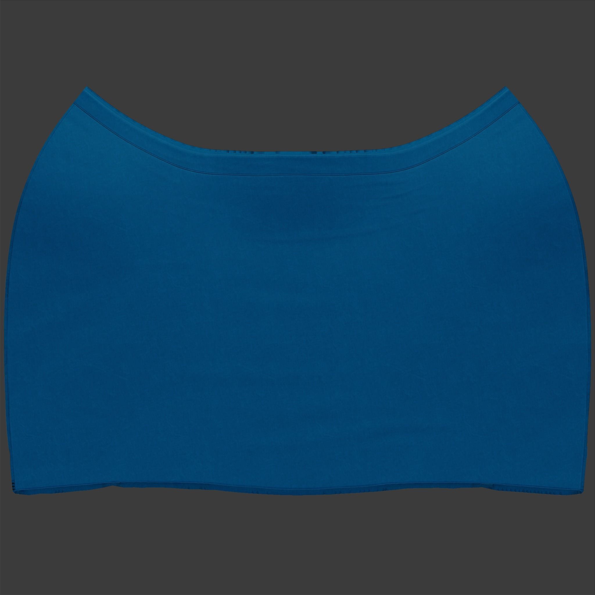 Pencil Skirt Low-poly 3D model_10