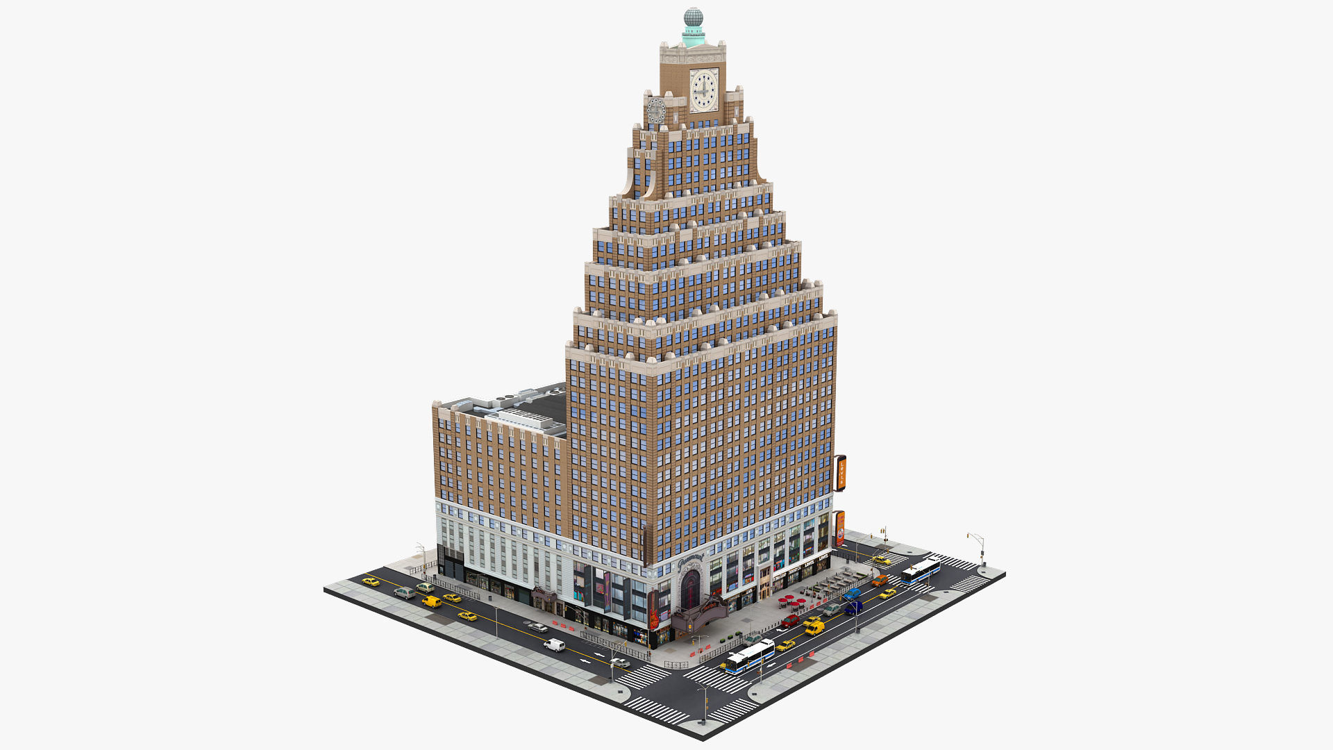 Paramount Building 3d Model 3D model_26