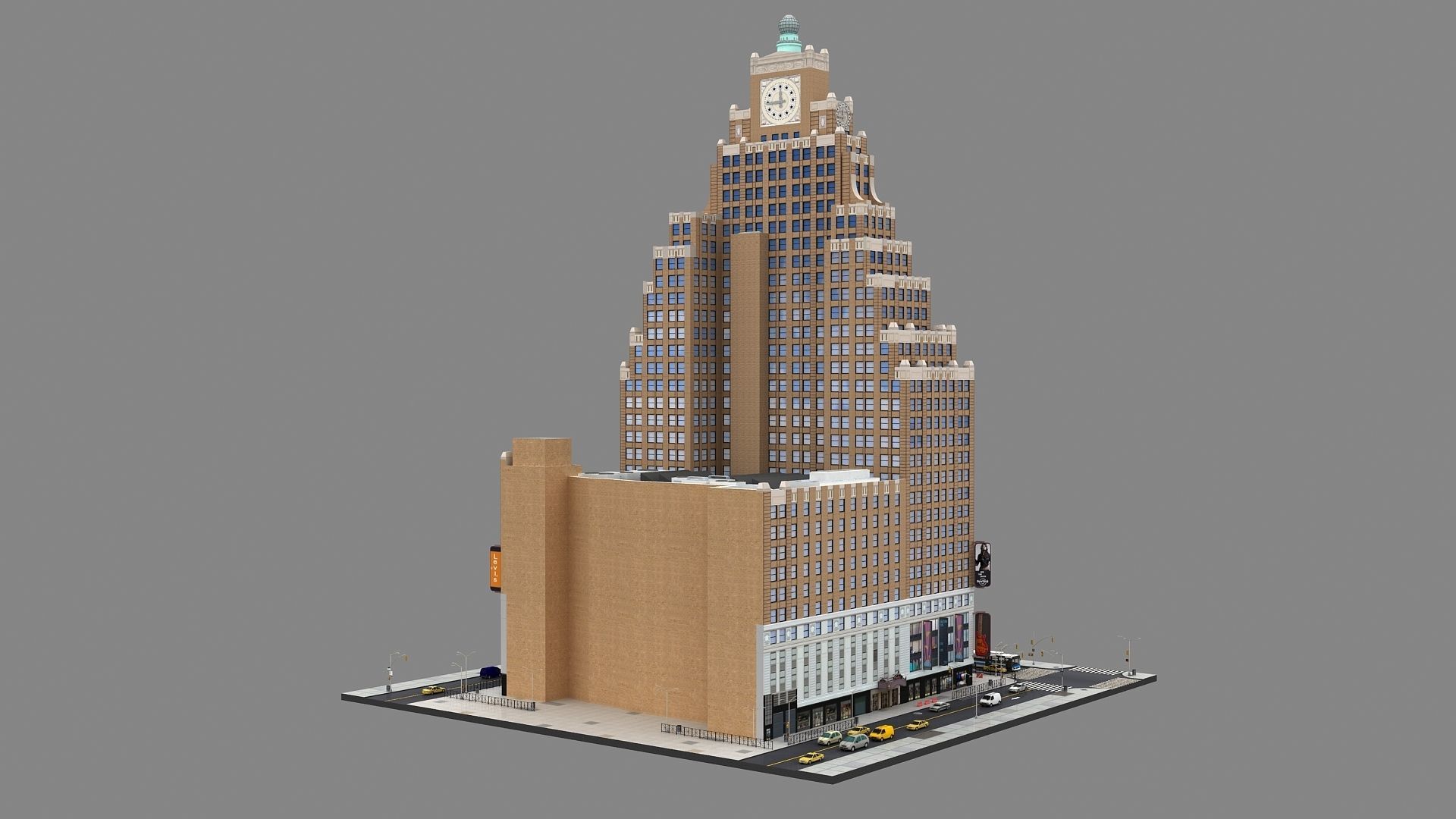 Paramount Building 3d Model 3D model_16