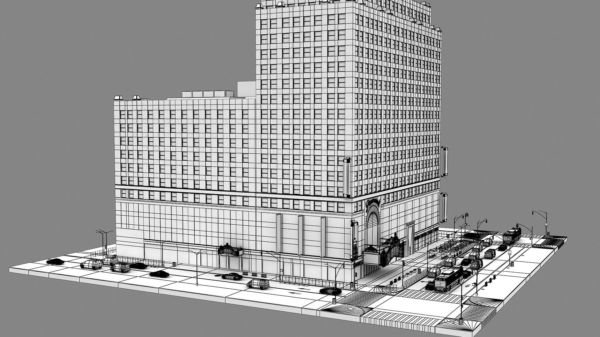Paramount Building 3d Model 3D model_33