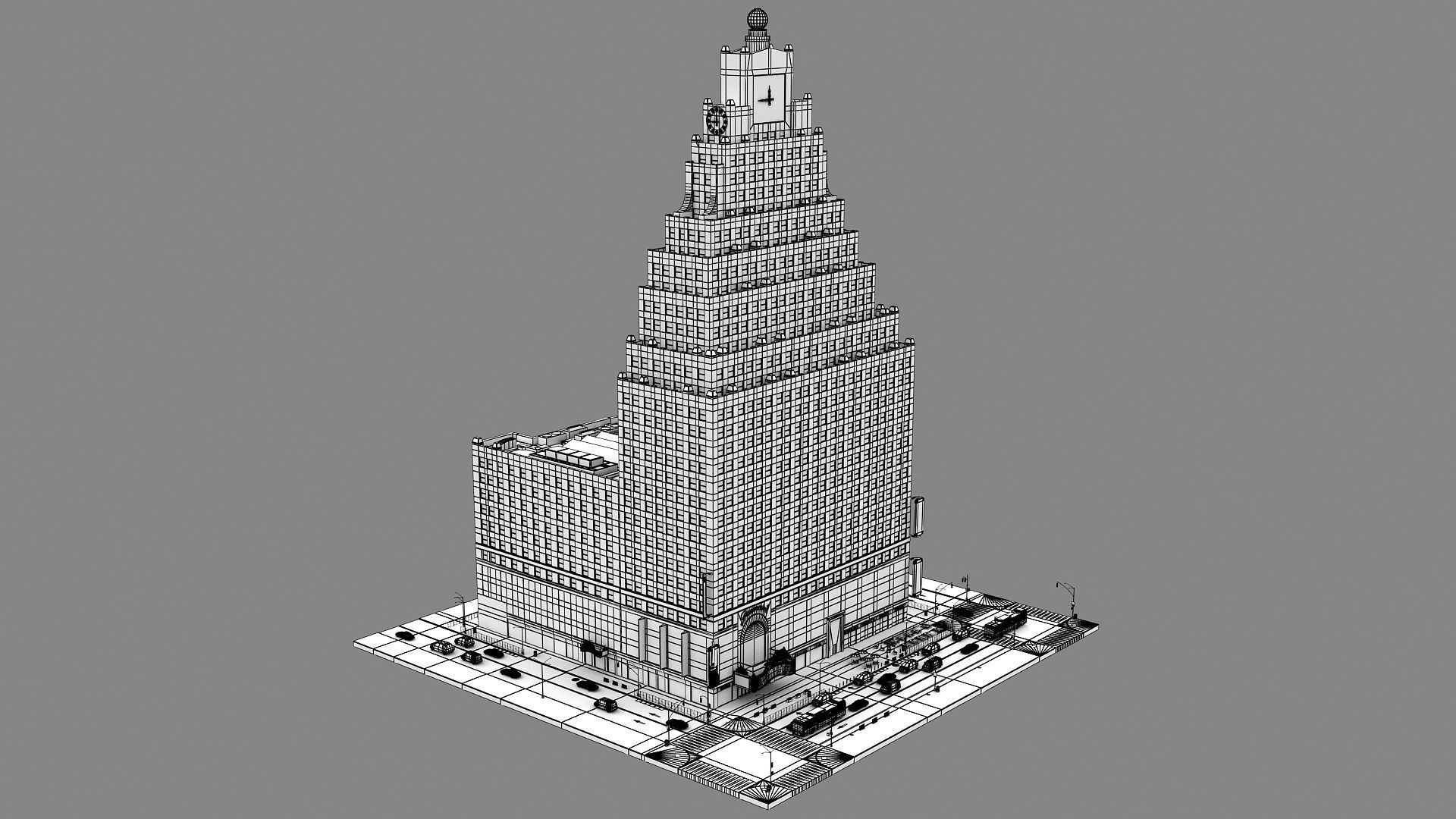 Paramount Building 3d Model 3D model_32