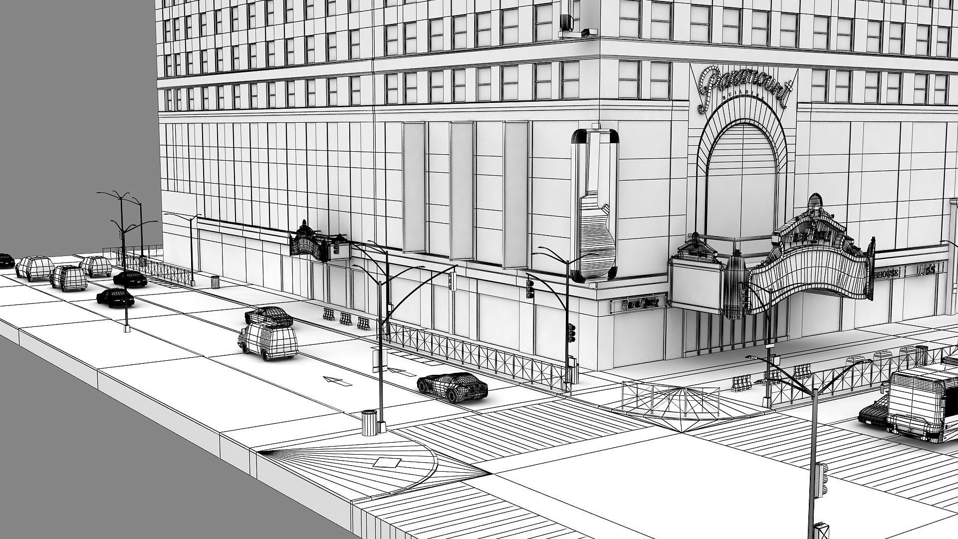 Paramount Building 3d Model 3D model_58