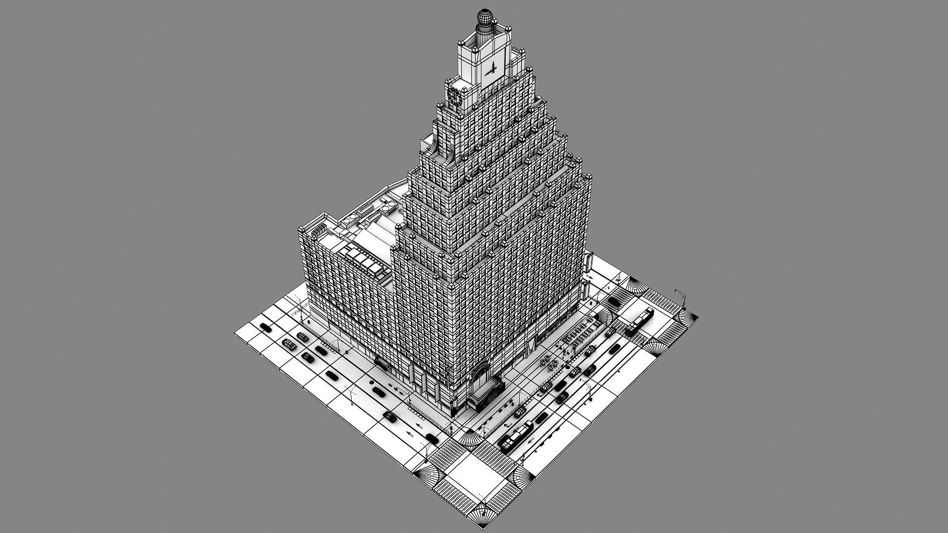 Paramount Building 3d Model 3D model_62