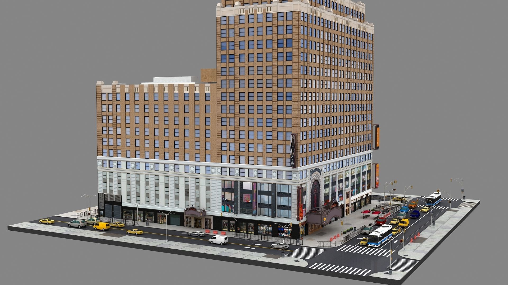 Paramount Building 3d Model 3D model_23
