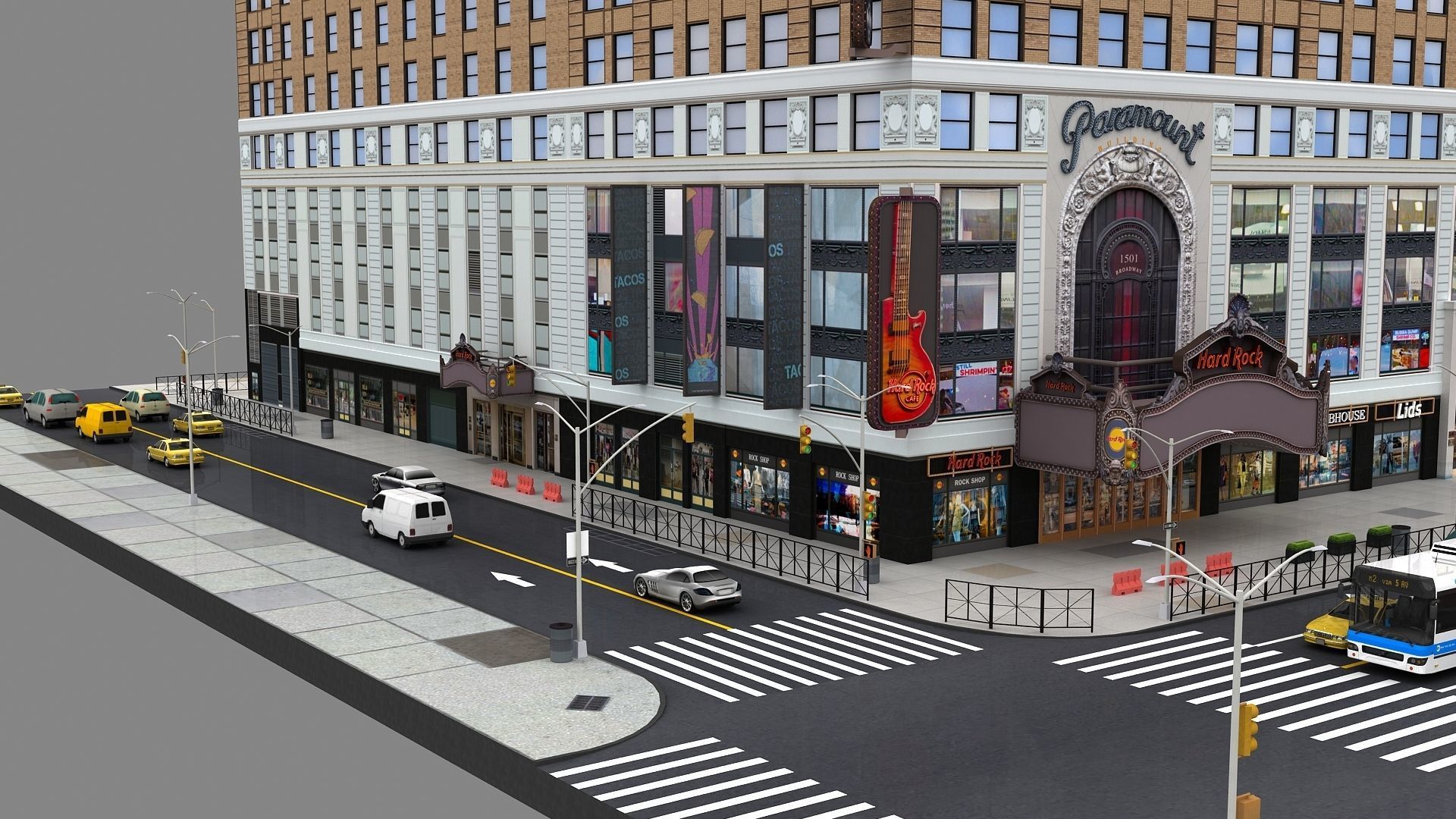 Paramount Building 3d Model 3D model_11