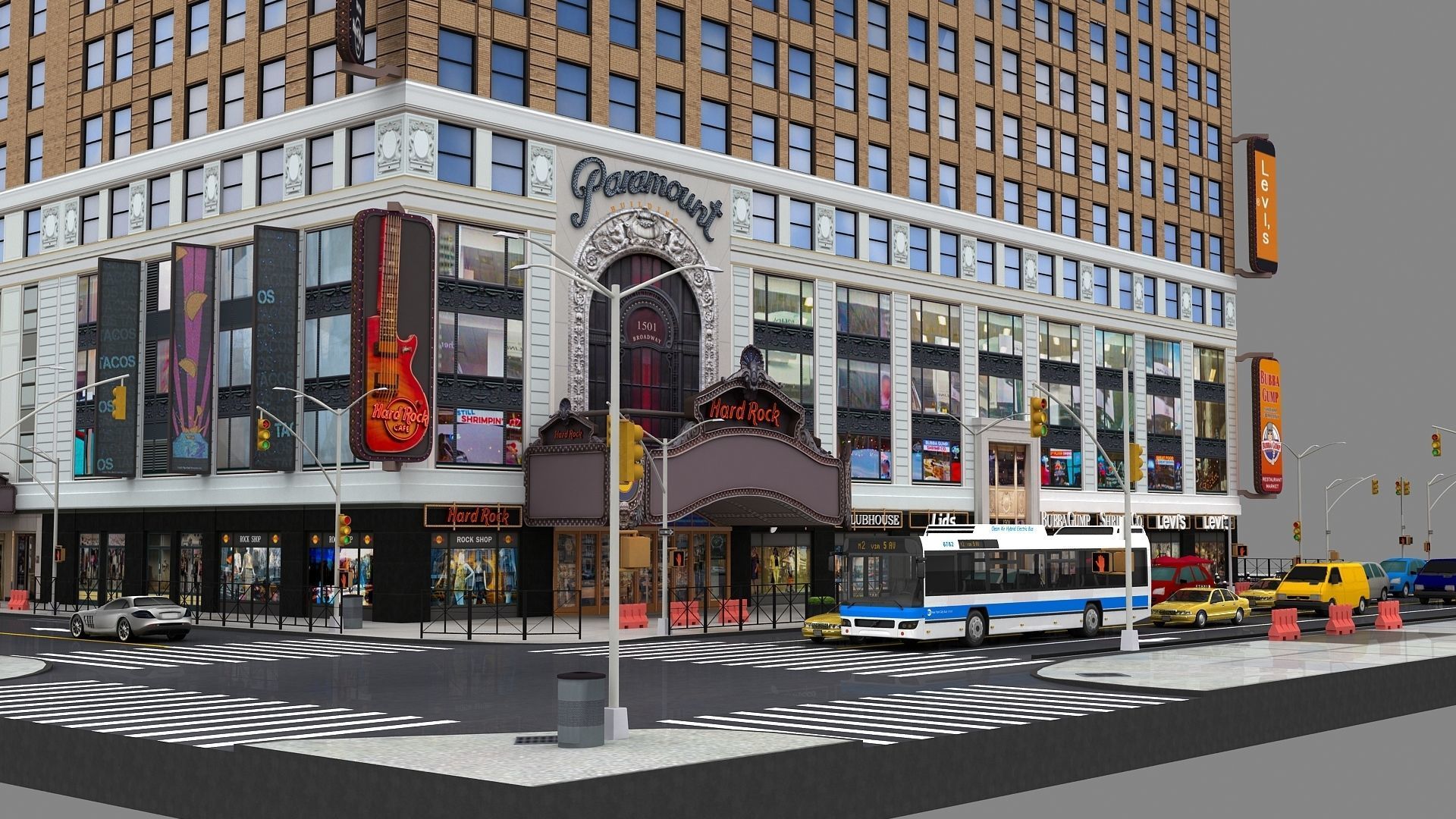 Paramount Building 3d Model 3D model_70