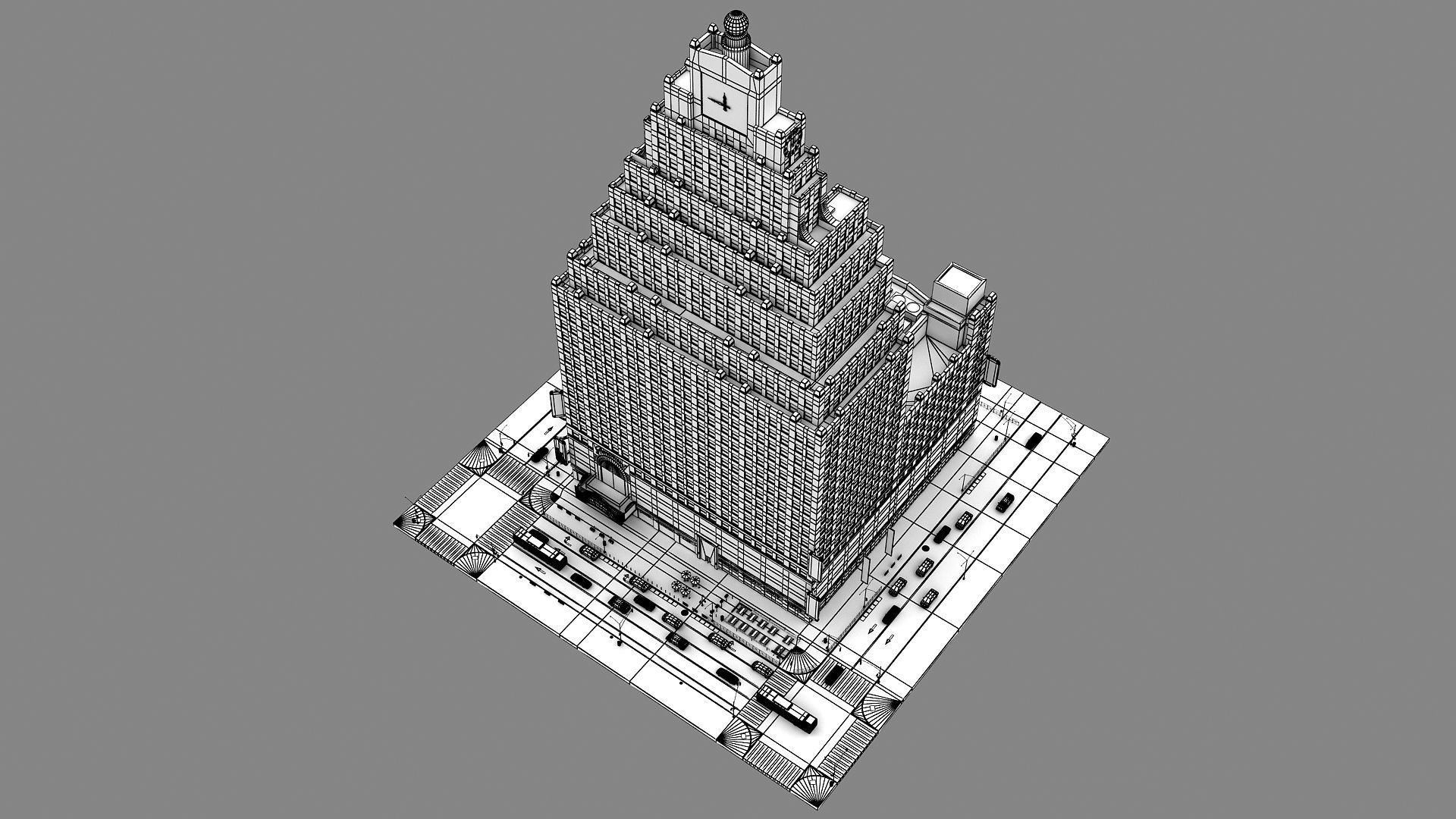Paramount Building 3d Model 3D model_59